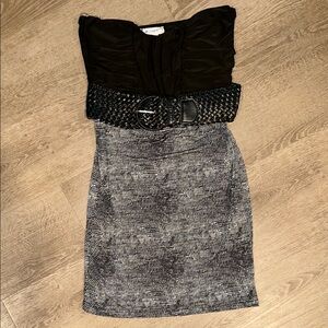 Elegant Black and Gray Women's Skirt